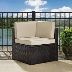 Palm Harbor Outdoor Wicker Corner Chair