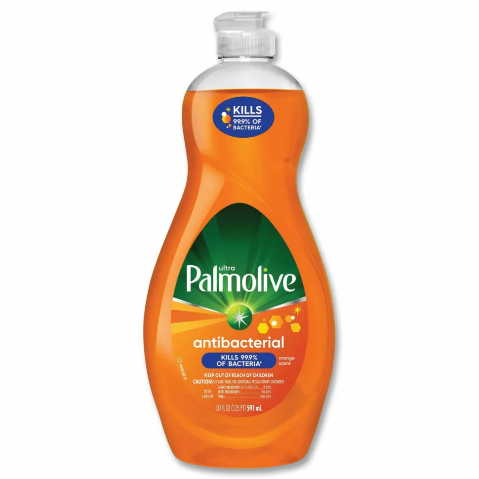 Palmolive Ultra Antibacterial Dishwashing Liquid, 20 oz Bottle, 9/Carton