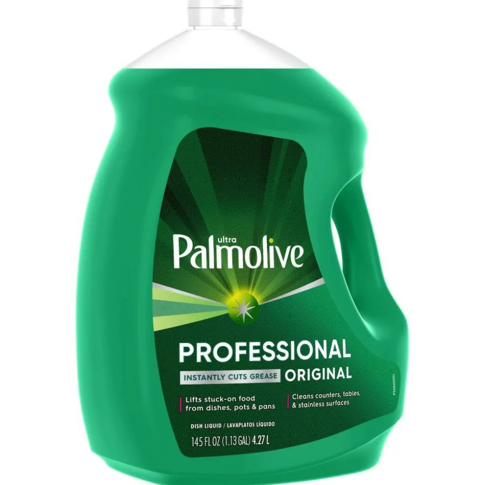 Palmolive Ultra Strength Liquid Dish Soap, 145 Oz, Green, Pack Of 4 Bottles