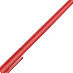Paper Mate Ballpoint Stick Pens, Medium Point, 1.0 mm, Red Barrel, Red Ink, Pack Of 12