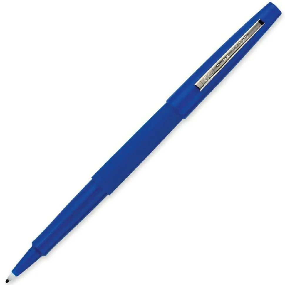 Paper Mate Flair Porous-Point Pens, Medium Point, 0.7 mm, Blue Barrel, Blue Ink, Pack Of 12