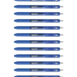 Paper Mate InkJoy Gel Pens, Medium Point, 0.7 mm, Blue Barrel, Blue Ink, Pack Of 12