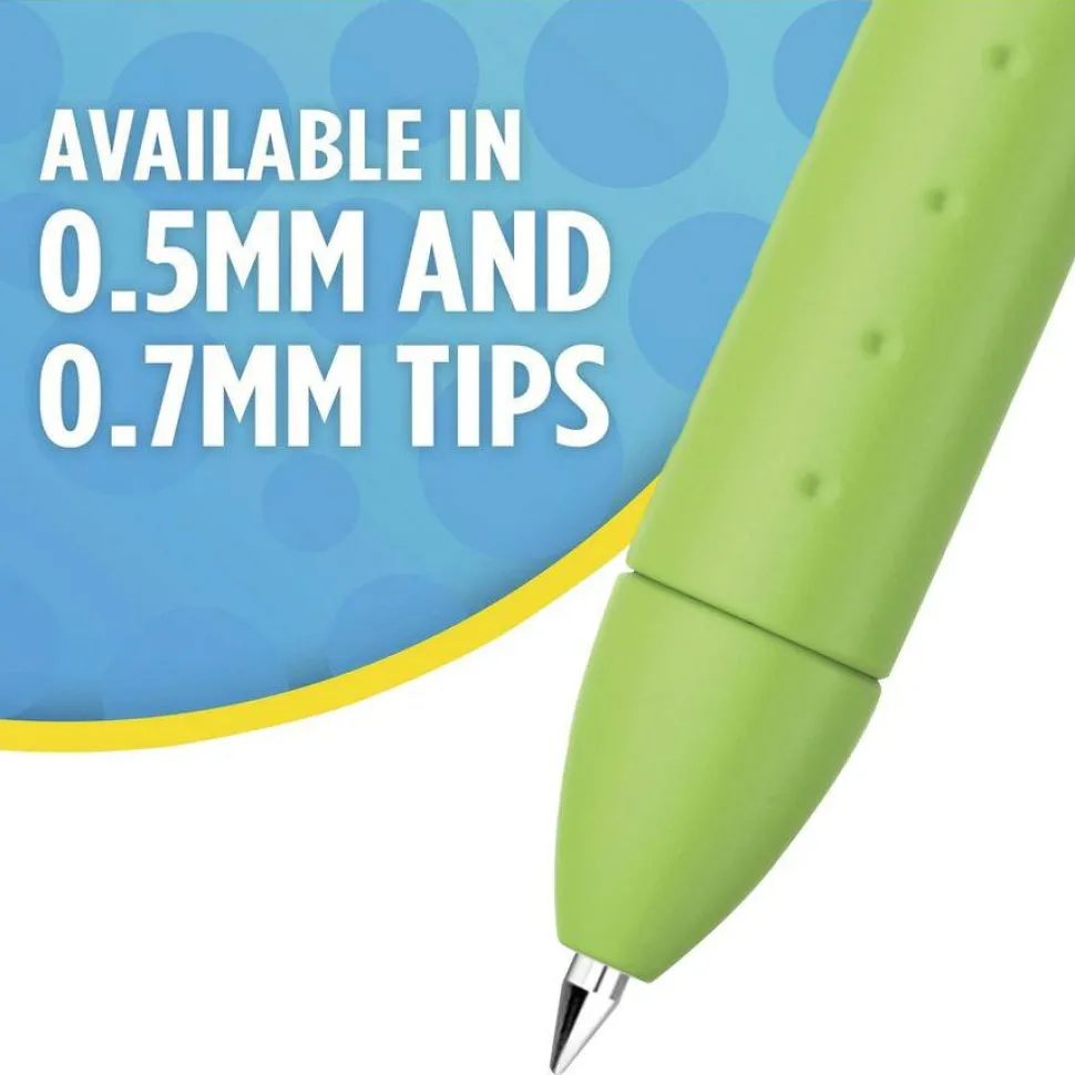 Paper Mate InkJoy Gel Pens, Medium Point, 0.7 mm, Blue Barrel, Blue Ink, Pack Of 12