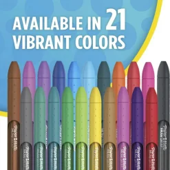 Paper Mate InkJoy Gel Pens, Medium Point, 0.7 mm, Blue Barrel, Blue Ink, Pack Of 12