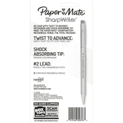 Paper Mate SharpWriter Mechanical Pencils, 0.7 mm, Yellow Barrel, Pack Of 5 Pencils