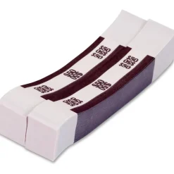 PAP-R Currency Straps, Deep Purple, $50.00, Pack Of 1,000