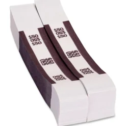 PAP-R Currency Straps, Deep Purple, $50.00, Pack Of 1,000