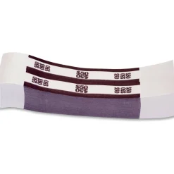 PAP-R Currency Straps, Deep Purple, $50.00, Pack Of 1,000