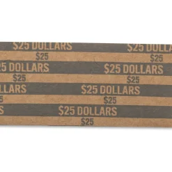 PAP-R Flat Tubular Coin Wrappers, Dollars, Gray, Box Of 1,000