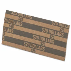 PAP-R Flat Tubular Coin Wrappers, Dollars, Gray, Box Of 1,000