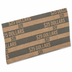 PAP-R Flat Tubular Coin Wrappers, Dollars, Gray, Box Of 1,000