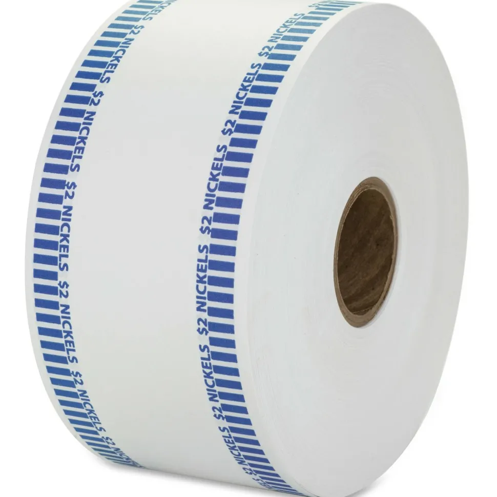 Pap-R Products Automatic Coin Rolls, Nickels, Blue/White, Approx 1,900 Wrappers/Roll