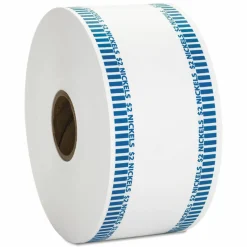 Pap-R Products Automatic Coin Rolls, Nickels, Blue/White, Approx 1,900 Wrappers/Roll
