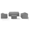 4Pc Sectional Cover Set