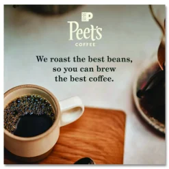 Peet's Coffee & Tea Coffee Portion Packs, House Blend, Decaf, Dark Roast, Pack Makes 8 Cups, 18 Packs/Box