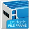 Pendaflex Desktop File With Hanging Folders, Letter Size, 6" Long, Blue