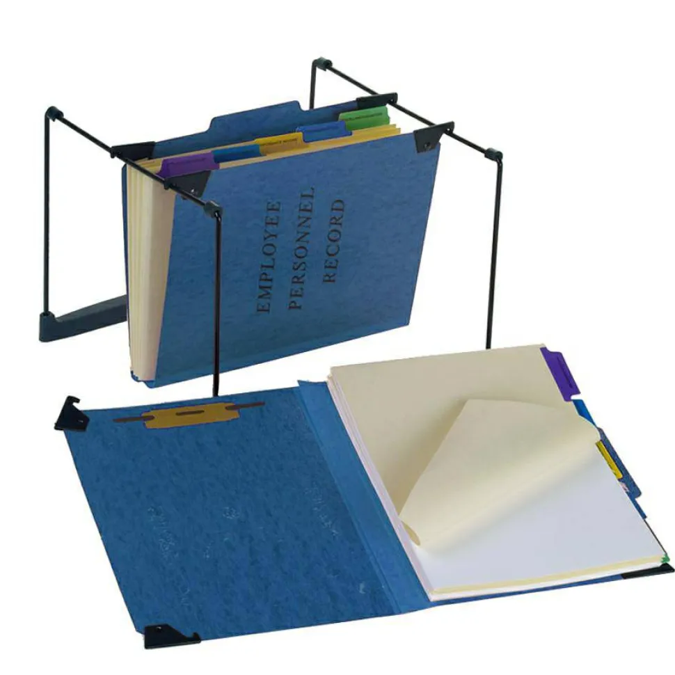 Pendaflex Hanging-Style Personnel File Folder, 2" Expansion, 9-1/2" x 11-3/4", Letter Size, Blue