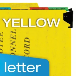 Pendaflex Hanging Style Personnel Folder, 9 1/2" x 11 3/4", 2" Expansion, Yellow