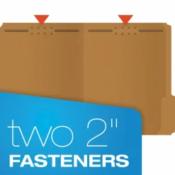 Pendaflex Kraft Rec Classification Folders With Fasteners, Letter Size, Box Of 50