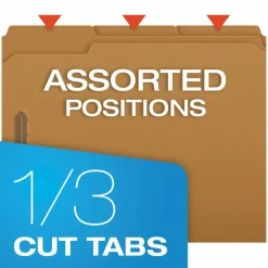Pendaflex Kraft Rec Classification Folders With Fasteners, Letter Size, Box Of 50