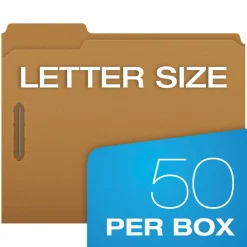 Pendaflex Kraft Rec Classification Folders With Fasteners, Letter Size, Box Of 50