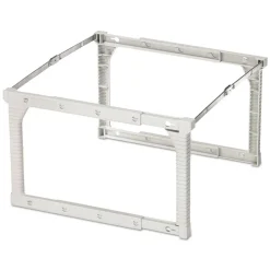 Pendaflex Plastic Snap-Together Hanging Folder Frame, Legal/Letter Size, 18" to 27" Long, White/Silver Accents