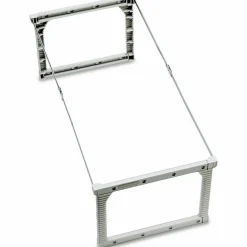 Pendaflex Plastic Snap-Together Hanging Folder Frame, Legal/Letter Size, 18" to 27" Long, White/Silver Accents, 4/Box