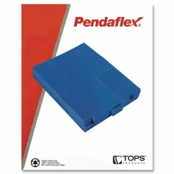 Pendaflex Poly End-Tab Out Guides, Letter Size, Blue, Box Of 50
