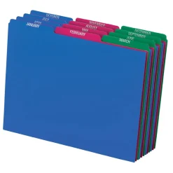 Pendaflex Poly File Guide Sets - Printed Tab(s) - Month - January-December - 8.5" Dividerx 11" Divider - 40144
