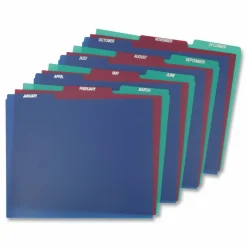 Pendaflex Poly File Guide Sets - Printed Tab(s) - Month - January-December - 8.5