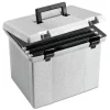 Pendaflex Portable File Boxes, Letter Files, 13.88" x 14" x 11.13", Granite