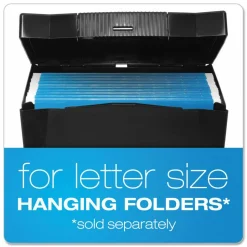 Pendaflex Portable Letter Size File Box, Letter Files, 13.5