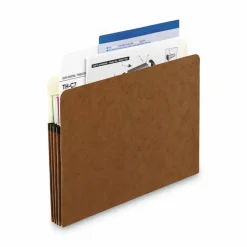 Pendaflex Standard Expanding File Pockets, 3.5" Expansion, Letter Size, Redrope, 25/Box