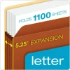 Pendaflex Standard Expanding File Pockets, 5.25" Expansion, Letter Size, Redrope, 10/Box
