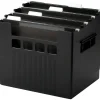 Pendaflex Super Decoflex 4-Storage File Folders, 11" x 12 3/4" x 10", Black