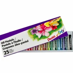 Pentel Arts Oil Pastels, 25-Color Set