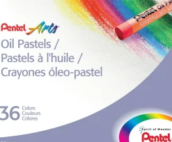 Pentel Oil Pastel Set, Assorted, Set Of 36