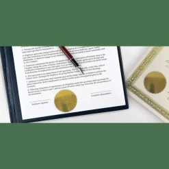 Permanent Self-Adhesive Notarial Seals, 2" Diameter, Pack Of 44