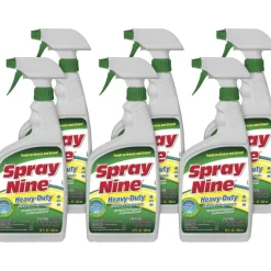 Permatex Heavy-Duty Cleaner/Degreaser w/Disinfectant - Spray - 22 fl oz (0.7 quart)Bottle - 6 / Bundle - Clear