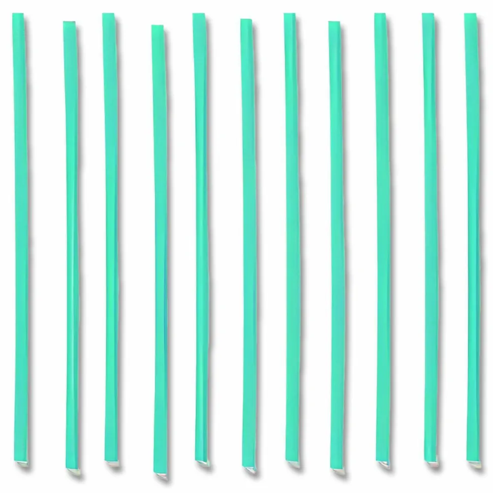 phade Stir Straws, 5", Ocean Blue, 1,000 Straws Per Box, Carton Of 6 Boxes