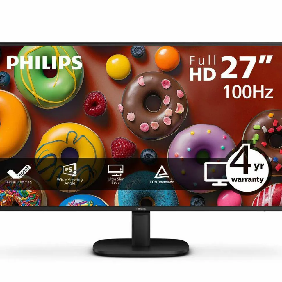 Philips 27B2N2100 27" Class Full HD LED Monitor - 16:9 - Textured Black