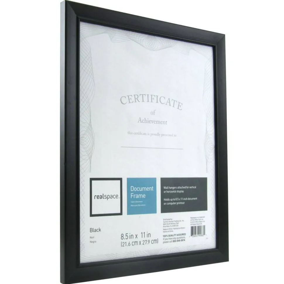Photo/Document Frame, Cornell, 8-1/2" x 11", Black