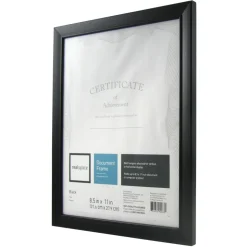 Photo/Document Frame, Cornell, 8-1/2" x 11", Black