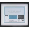 Photo/Document Frame, Gallery, 11" x 14" With Mat, Black/White