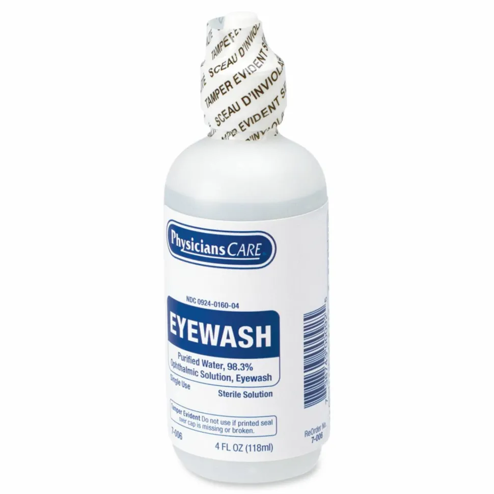 PhysiciansCare Eyewash Solution, 4 Oz, Clear
