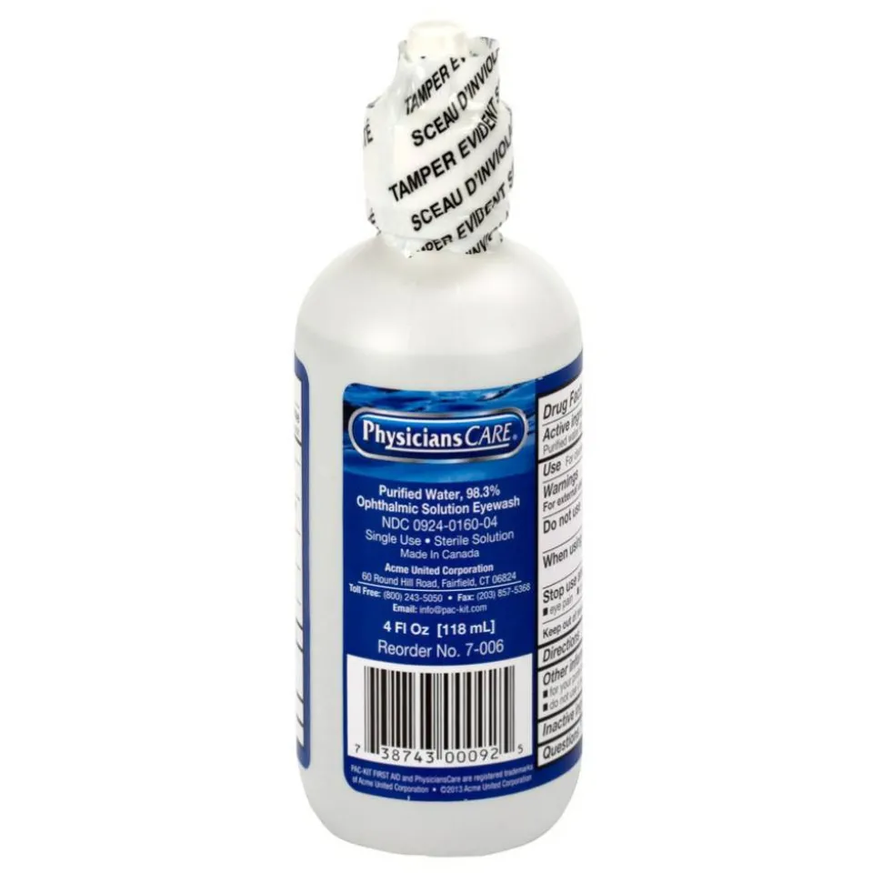 PhysiciansCare Eyewash Solution, 4 Oz, Clear