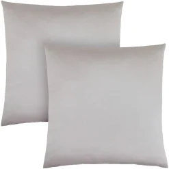 Pillows, Set Of 2, 18 X 18 Square, Insert Included, Decorative Throw, Accent, Sofa, Couch, Bedroom, Grey Hypoallergenic Polyester, Modern