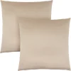 Pillows, Set Of 2, 18 X 18 Square, Insert Included, Decorative Throw, Accent, Sofa, Couch, Bedroom, Gold Hypoallergenic Polyester, Modern