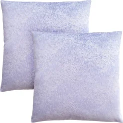 Pillows, Set Of 2, 18 X 18 Square, Insert Included, Decorative Throw, Accent, Sofa, Couch, Bedroom, Purple Hypoallergenic Polyester, Modern