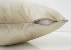 Pillows, 18 X 18 Square, Insert Included, Decorative Throw, Accent, Sofa, Couch, Bedroom, Gold Hypoallergenic Polyester, Modern